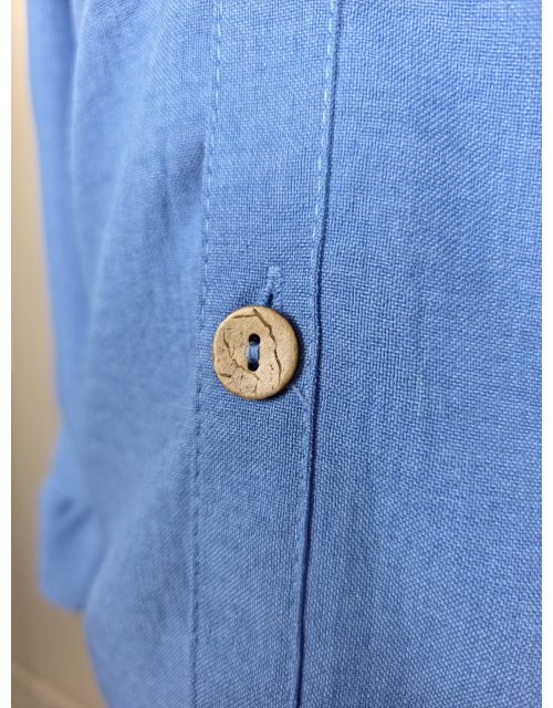 KOSZULA CHŁOPIĘCA niebieska stójka 100% BAWEŁNA Produkt Polski