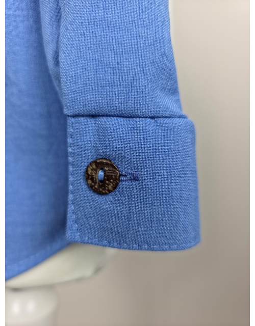 KOSZULA CHŁOPIĘCA niebieska stójka 100% BAWEŁNA Produkt Polski