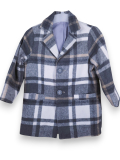 PŁASZCZ CHŁOPIĘCY przejściowy krata szary beż PRODUKT POLSKI