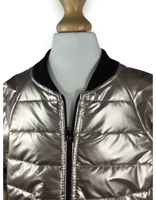 KURTKA BOMBERKA złota METALICZNA glamour PRODUKT POLSKI