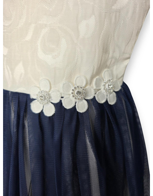 SUKIENKA WIZYTOWA granatowa tiul PRODUKT POLSKI