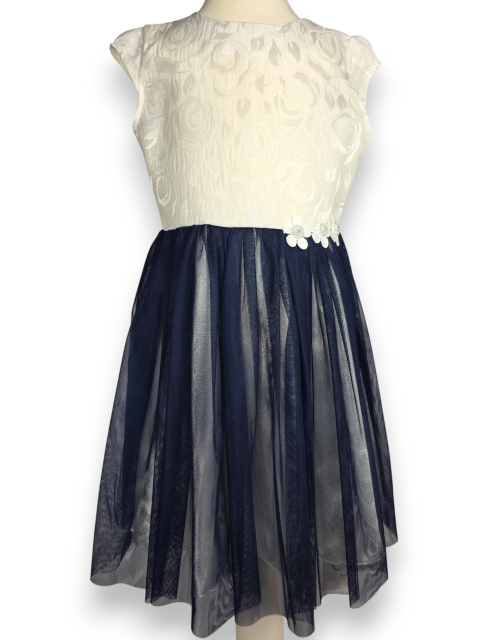 SUKIENKA WIZYTOWA granatowa tiul PRODUKT POLSKI