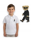 KOSZULKA POLO biała MIŚ business bear PRODUKT POLSKI