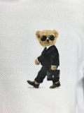 KOSZULKA POLO biała MIŚ business bear PRODUKT POLSKI