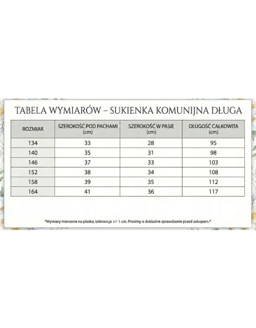 SUKIENKA KOMUNIJNA długa ELEGANCKA biała tiul koronka PRODUKT POLSKI