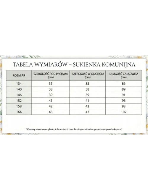 SUKIENKA KOMUNIJNA wizytowa biała tiul koronka PRODUKT POLSKI